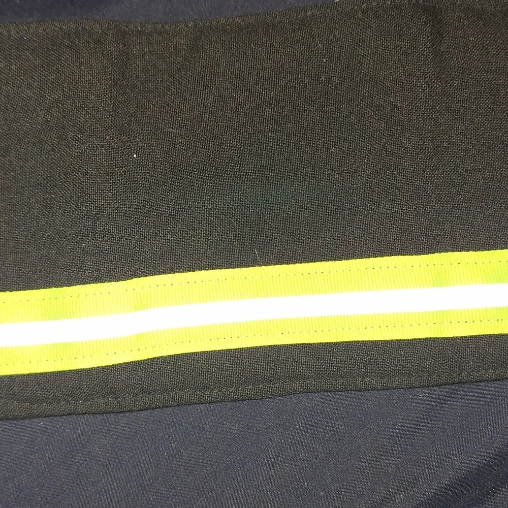 Reflective Wallet Black Yellow Tri-Fold